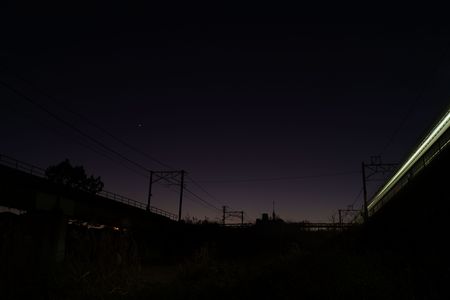 東海道の夜空