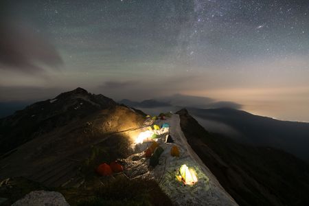 燕岳の星空