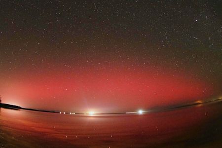 肉眼でも見えた