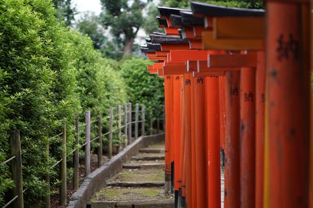 根津神社にて