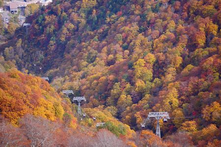 錦秋の谷川岳ロープウェイ