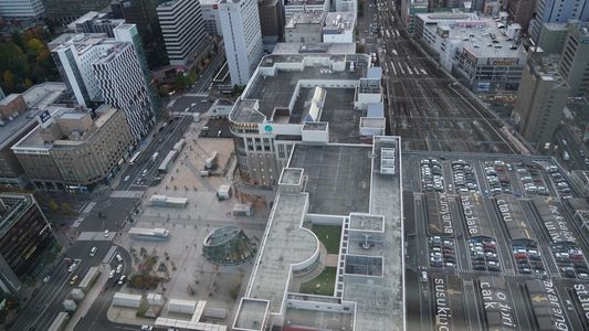 上から見る札幌駅