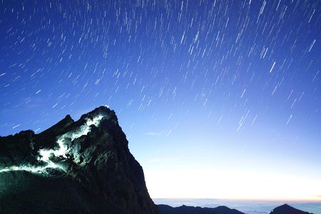 槍ヶ岳の頂へ