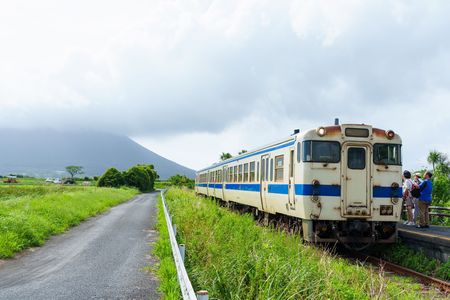 JR最南端の駅にて