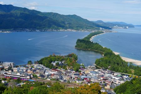 天橋立と特急列車