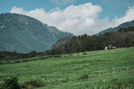 高原の農風景