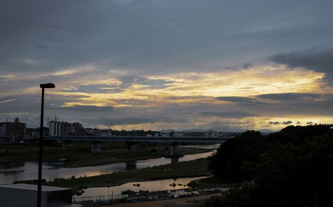 多摩川夕景