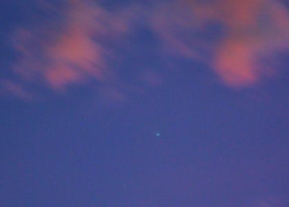 朝焼けのレモン彗星