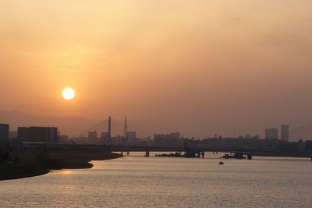 羽田夕景