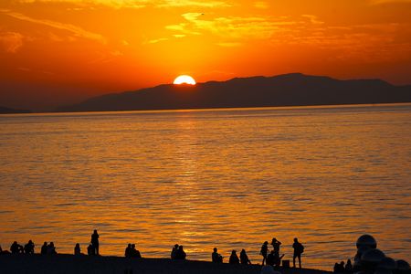 りんくうマーブルビーチのサンセット