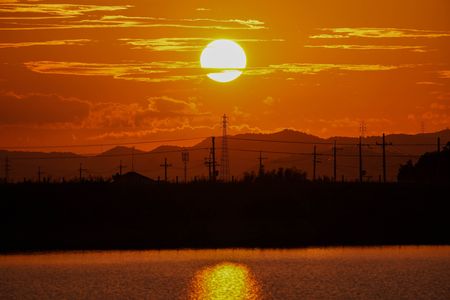 初夏の夕暮れ時