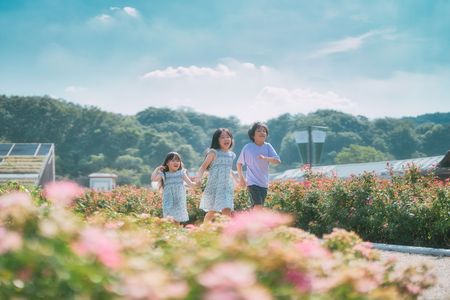 公園の行きと帰り