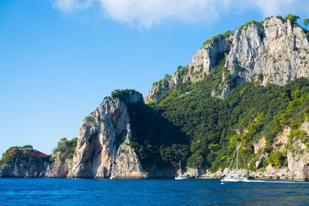カプリ島の崖
