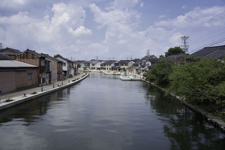 新湊内川の風景　#富山県#