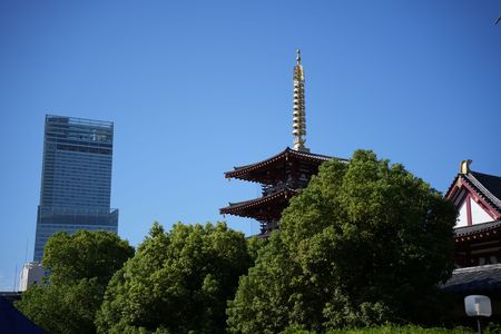 日本一の高層ビル陥落を悲しむ四天王寺五重塔 #カレンダー2024