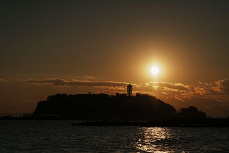 江ノ島の夕焼け