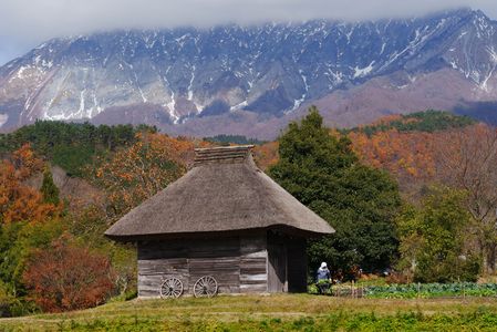 晩秋の伯耆大山