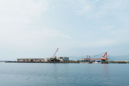 岩内港の休日