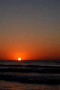 千里浜の夕焼け