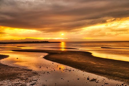 日本の夕陽百選　真玉海岸