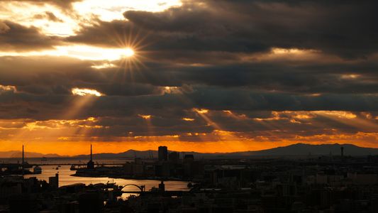 今日の夕景（12月5日）