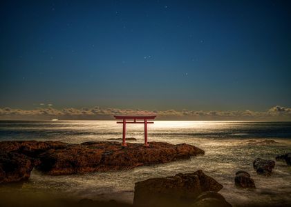 大洗磯前神社鳥居⛩️