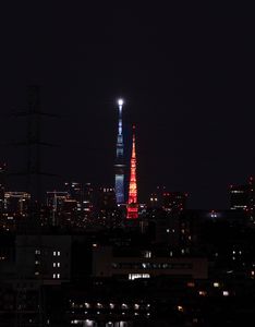 東京タワーとスカイツリー