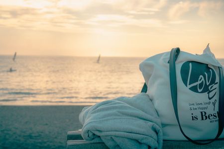 夏休みに見た夕日