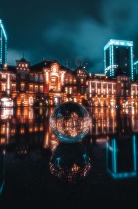 雨の日の東京駅