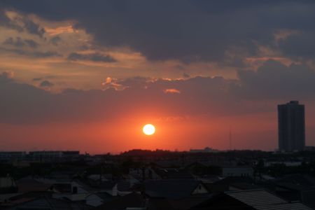 久々の夕陽