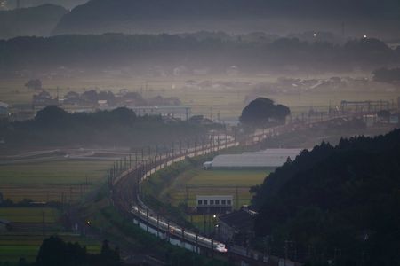 朝霧とのぞみ号
