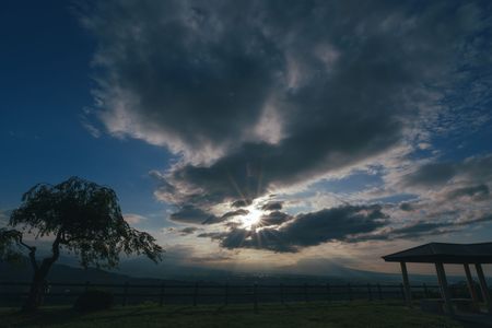 志賀坊森林公園から見えた光