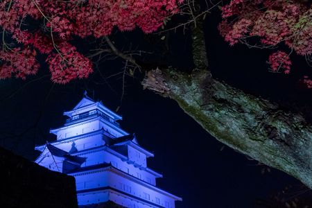 秋の夜～鶴ヶ城