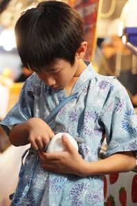 今年のお祭り、自分でおやつ買うよ