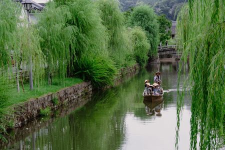 くらしき川舟流し　#岡山#