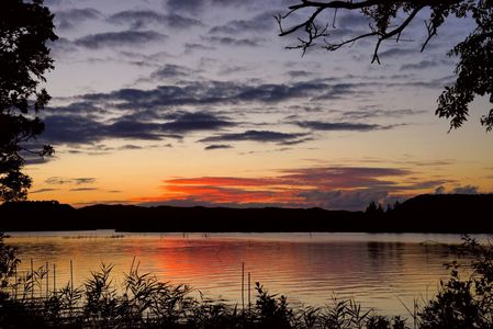 秋の夕暮れ_オレンジの雲