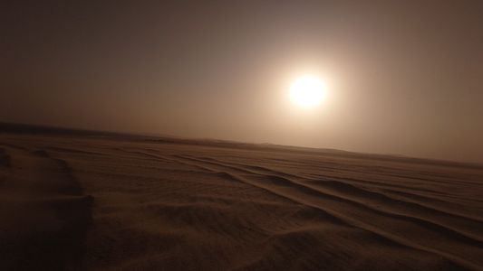 砂漠の夕