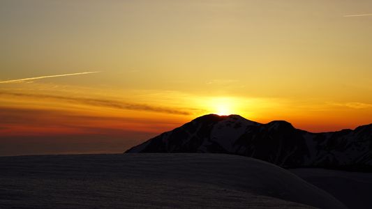 立山の夕日
