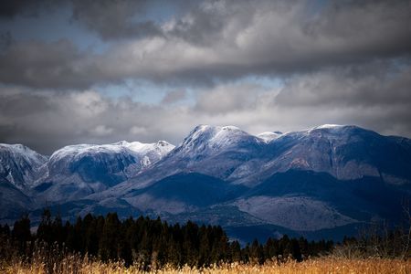 雪化粧のくじゅう連山