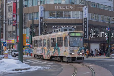 雪ミク2024 札幌市電