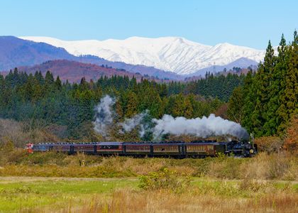 飯豊山と8226レ（上野尻）