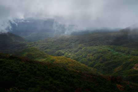 栗駒山の柔らかな光