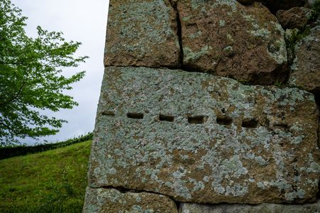 姫路城　大手門の石垣