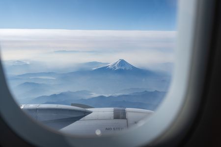 上空からの富士山