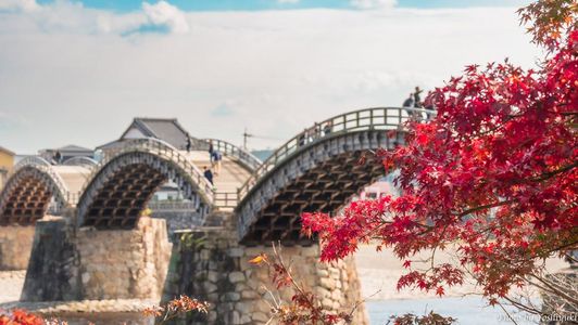 錦帯橋と岩国城