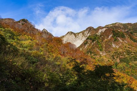 錦秋の雨飾山