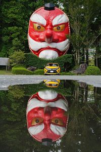 日本一の天狗と愛車