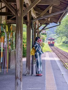 嘉例川駅の七夕祭り