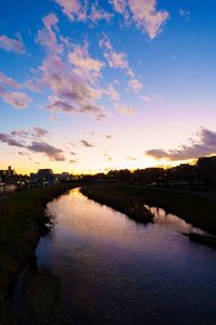 大晦日の夕暮れ