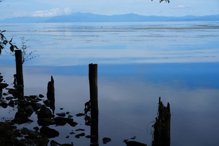 湖水のほとり